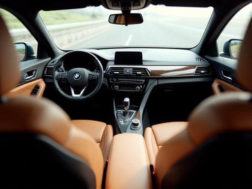 Immaculate car interior showing clean leather seats and dashboard
