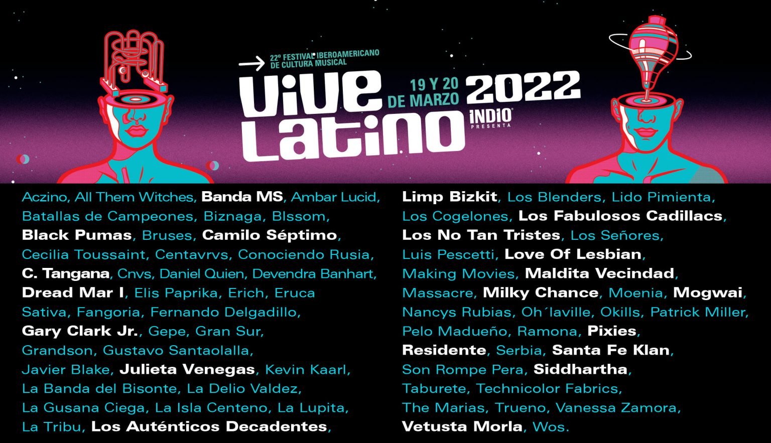 cartel final vive latino 2022 Vive Latino 2022