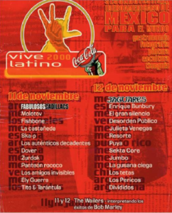 Póster Oficial Vive Latino 2000